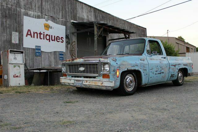 1974 Blue Chevrolet C-10 Standard Cab Pickup