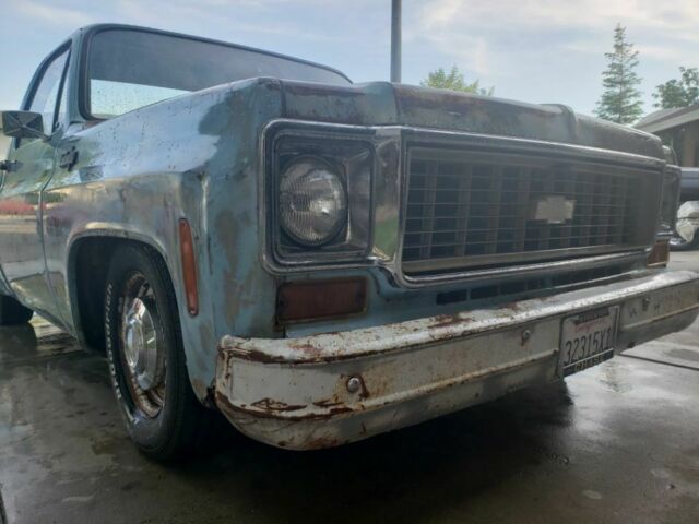 1974 Blue Chevrolet C-10 Standard Cab Pickup