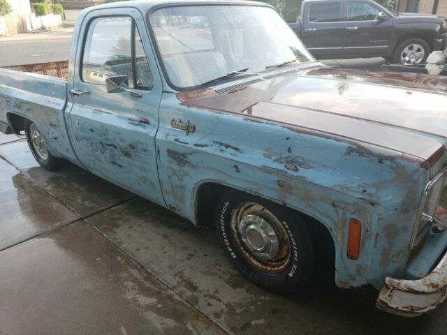 1974 Blue Chevrolet C-10 Standard Cab Pickup
