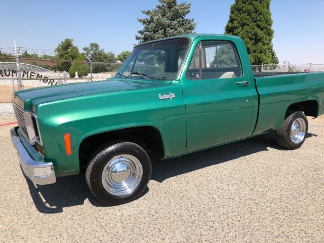1974 Green Chevrolet C-10 Single cab