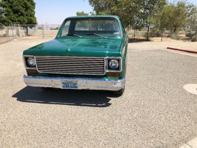 1974 Green Chevrolet C-10 Single cab