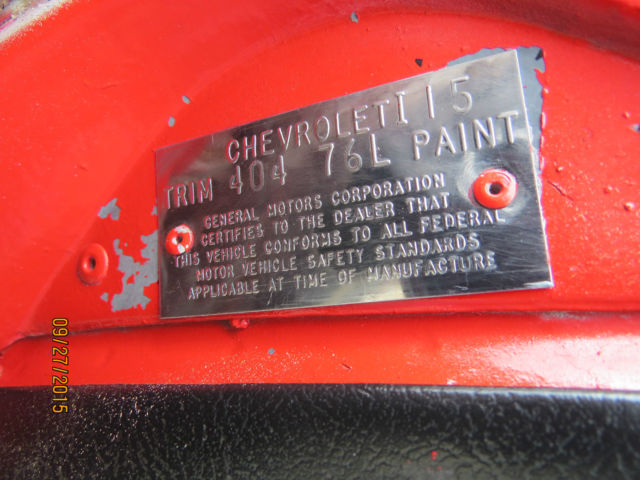 1974 Red Chevrolet Corvette Coupe