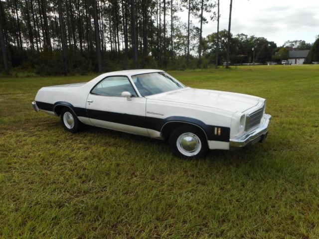 1974 White Chevrolet El Camino