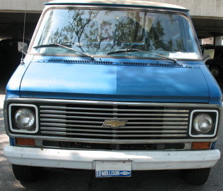 1974 Blue Chevrolet G20 Van Extended Passenger Van