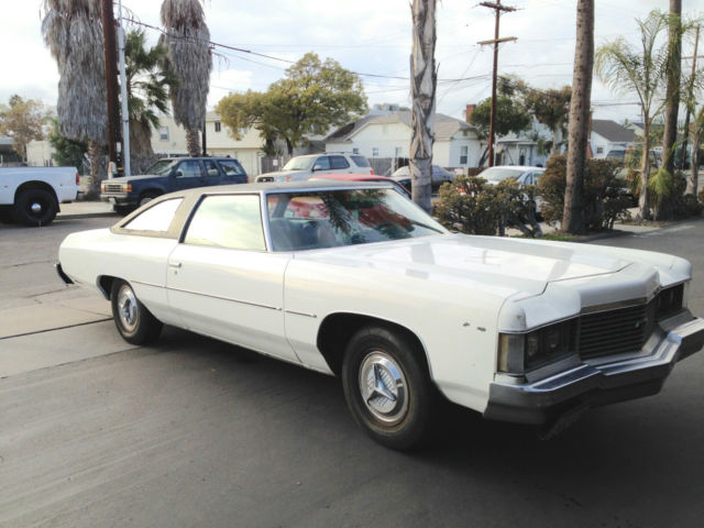 1974 White Chevrolet Impala Coupe