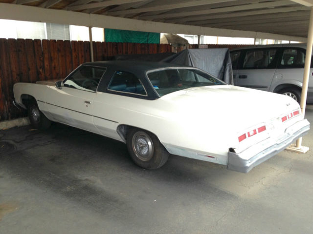 1974 White Chevrolet Impala Coupe