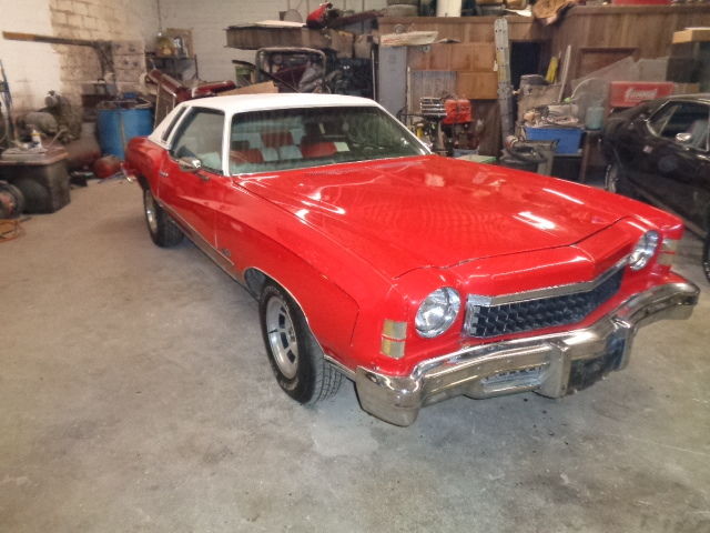 1974 Red Chevrolet Monte Carlo Coupe