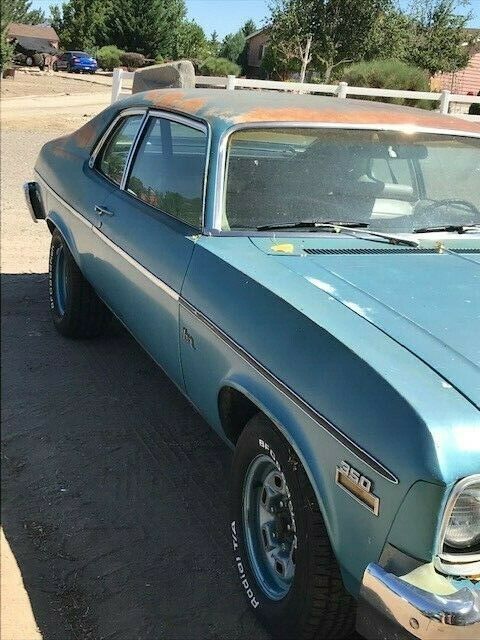 1974 Blue Chevrolet Nova
