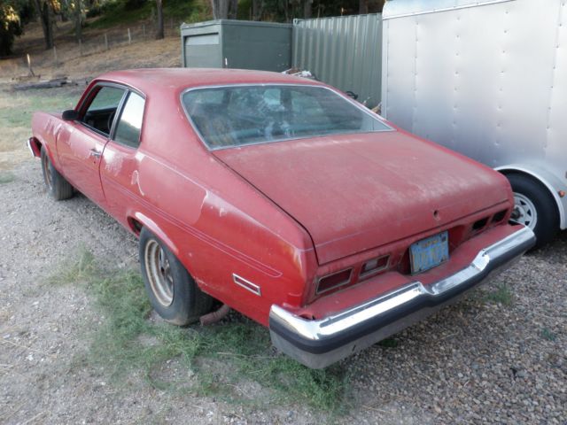 1974 Red Chevrolet Nova Coupe
