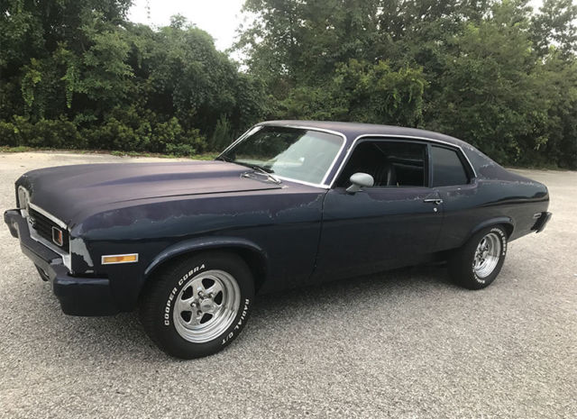 1974 Navy Chevrolet Nova 2 door hardtop