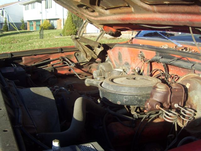 1974 Red Chevrolet Suburban Sedan