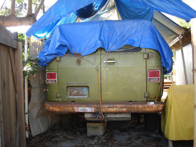 1974 Green Chevrolet G20 Van Van Camper