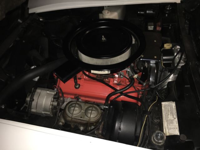 1974 White Chevrolet Corvette Convertible with hardtop