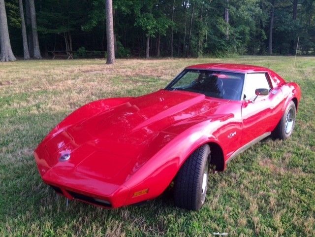 1974 Red Chevrolet Corvette Coupe