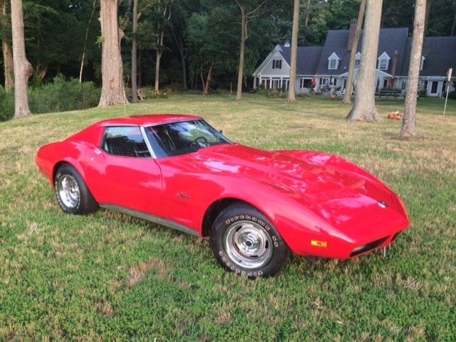 1974 Red Chevrolet Corvette Coupe