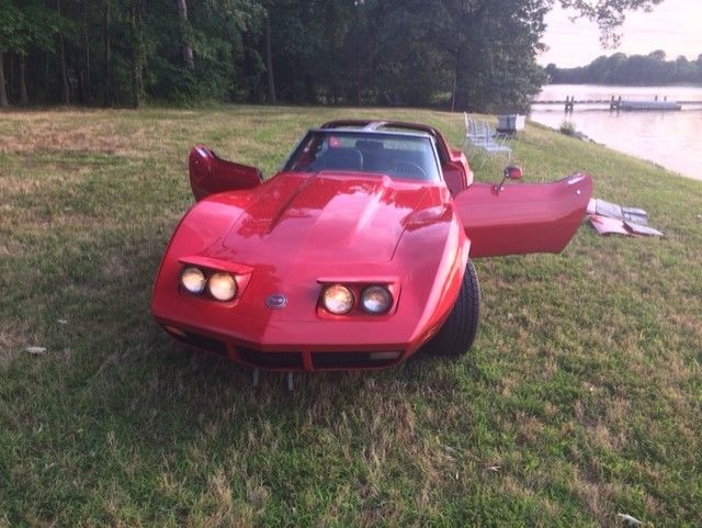 1974 Red Chevrolet Corvette Coupe