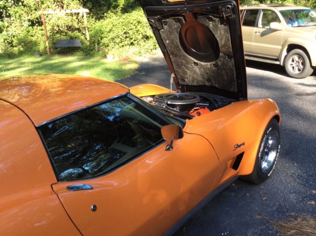 1974 Orange Chevrolet Corvette Coupe