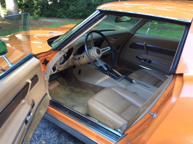 1974 Orange Chevrolet Corvette Coupe