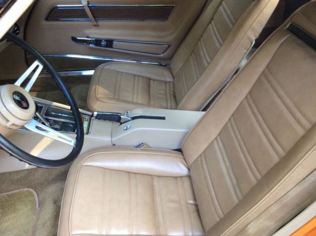 1974 Orange Chevrolet Corvette Coupe