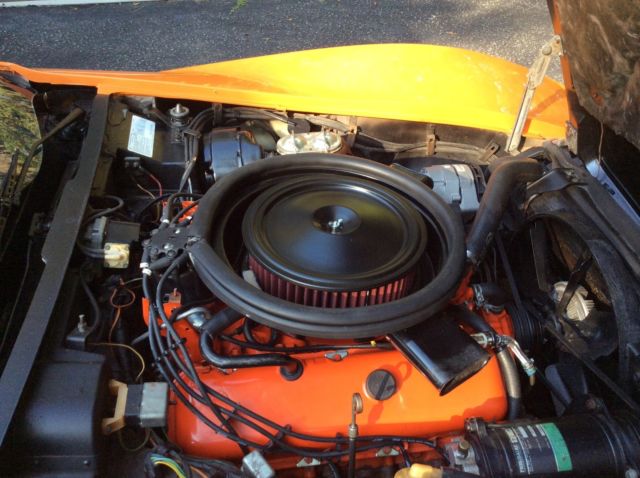 1974 Orange Chevrolet Corvette Coupe