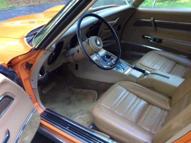 1974 Orange Chevrolet Corvette Coupe