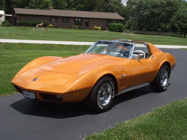 1974 Ontario Orange Chevrolet Corvette Coupe