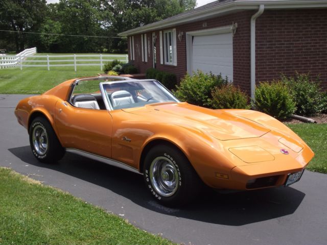 1974 Ontario Orange Chevrolet Corvette Coupe
