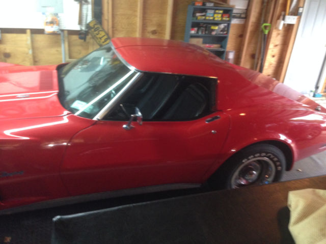 1974 Red Chevrolet Corvette Coupe