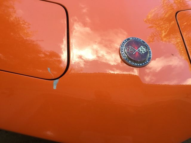 1974 Orange Chevrolet Corvette Coupe