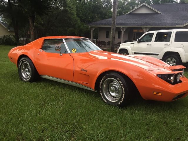 1974 Orange Chevrolet Corvette Coupe