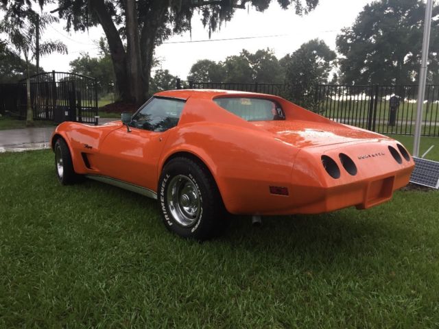 1974 Orange Chevrolet Corvette Coupe