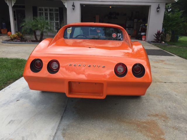 1974 Orange Chevrolet Corvette Coupe