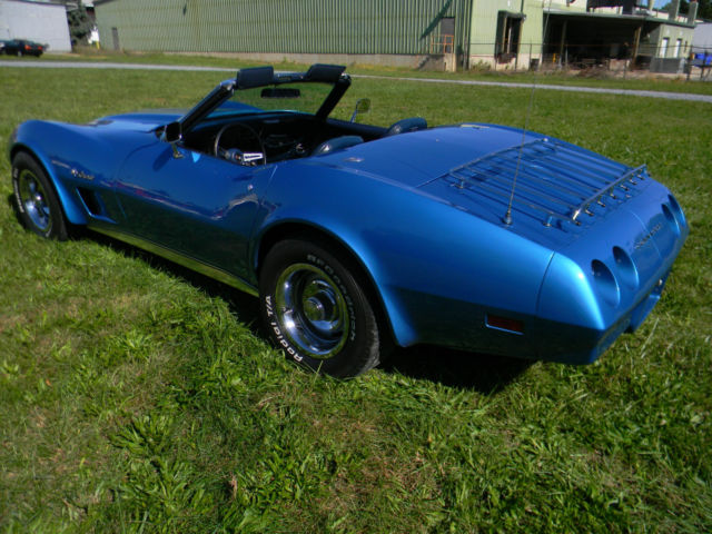 1974 Blue Chevrolet Corvette Convertible