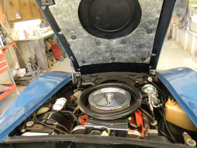 1974 Blue Chevrolet Corvette Convertible