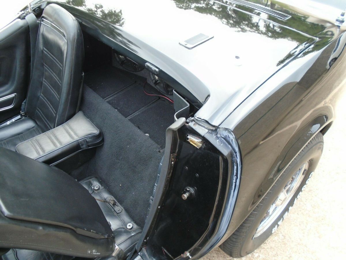 1974 Black Chevrolet Corvette Convertible