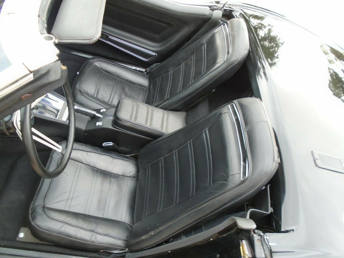 1974 Black Chevrolet Corvette Convertible