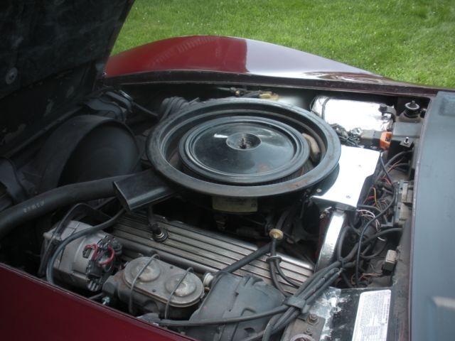 1974 Burgundy Chevrolet Corvette Coupe