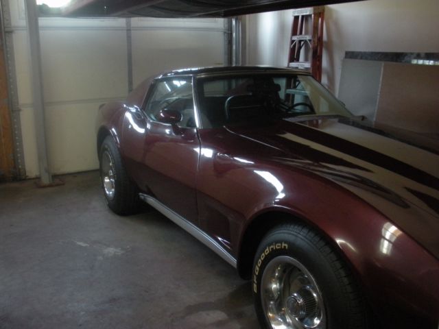 1974 Burgundy Chevrolet Corvette Coupe