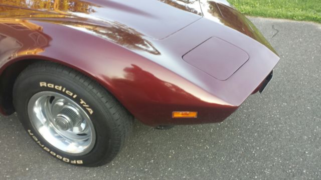 1974 Burgundy Chevrolet Corvette Coupe