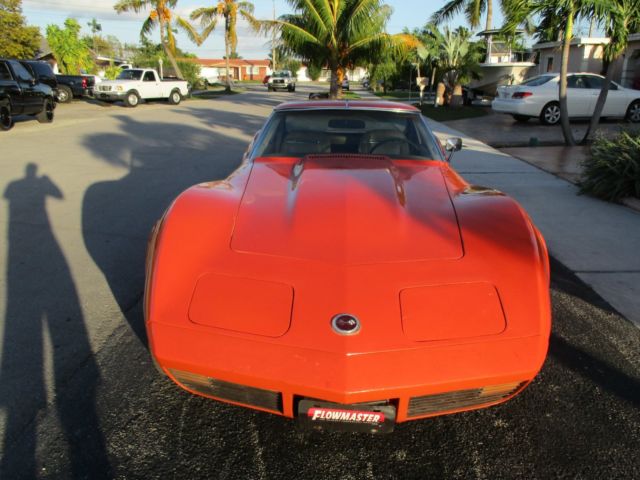 1974 Orange Chevrolet Corvette