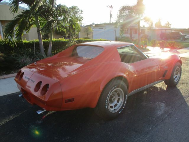 1974 Orange Chevrolet Corvette