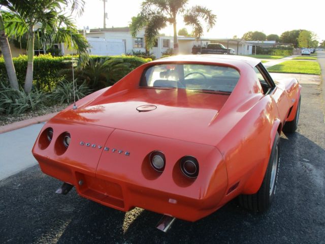 1974 Orange Chevrolet Corvette