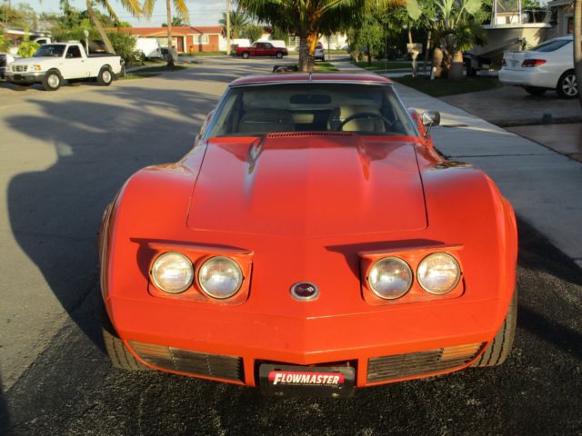 1974 Orange Chevrolet Corvette