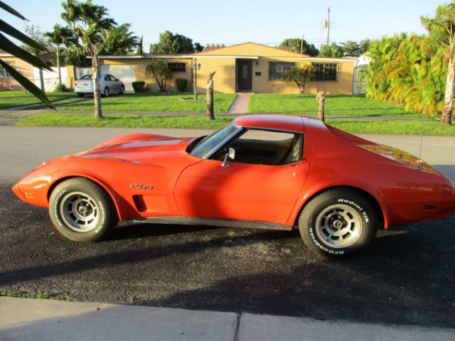 1974 Orange Chevrolet Corvette