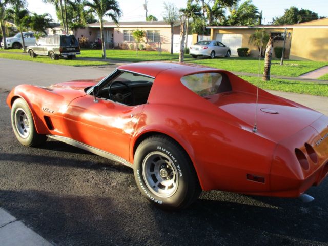 1974 Orange Chevrolet Corvette