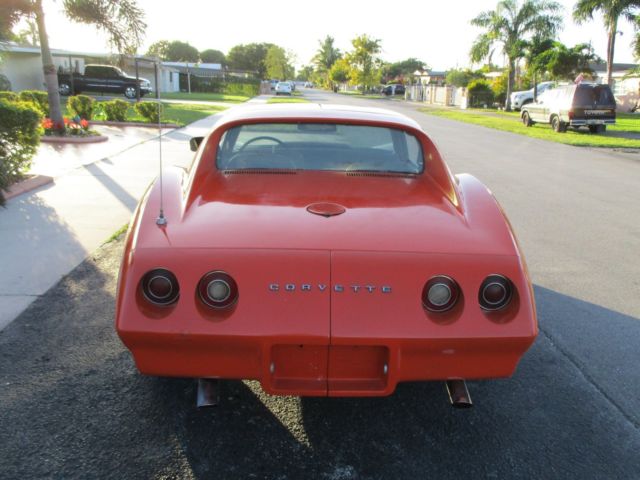 1974 Orange Chevrolet Corvette