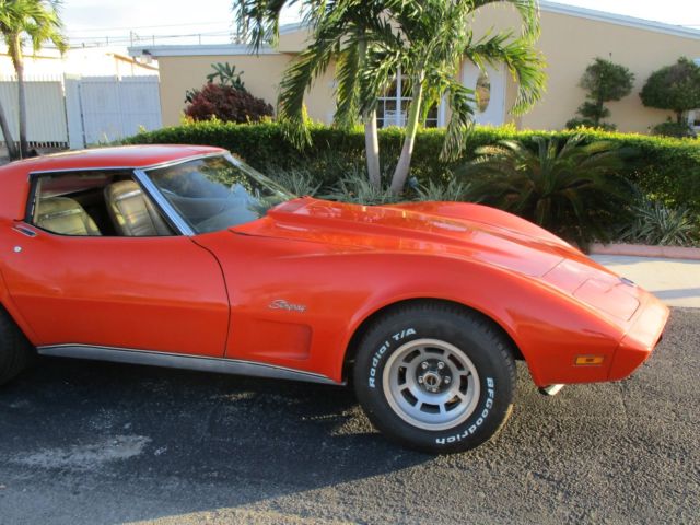1974 Orange Chevrolet Corvette