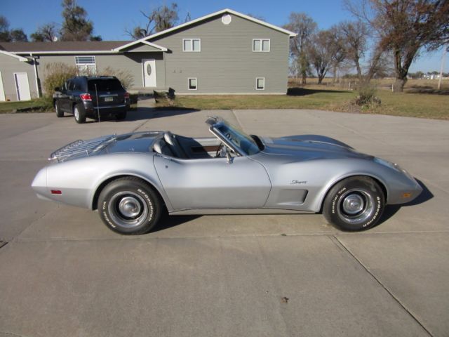 1974 Silver Chevrolet Corvette Convertible