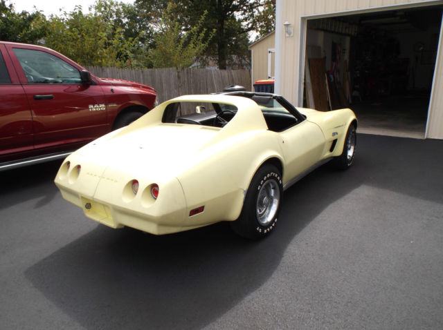1974 Yellow now but Factory is Silver Chevrolet Corvette Coupe