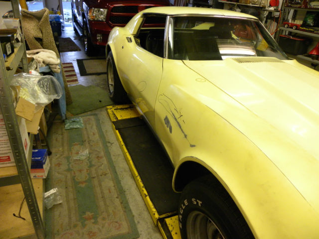 1974 Yellow now but Factory is Silver Chevrolet Corvette Coupe